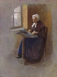 Eine alte Spitzenmacherin, Gent